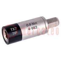 Adapter; max.0.9Nm; Mounting: 1/4"; Kind: torque