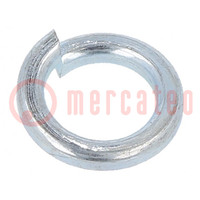 Washer; spring; M6; D=9.9mm; h=1.6mm; steel; Plating: zinc; DIN 7980