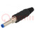 Plug; DC supply; female; for cable; soldering; 11A; 3.2÷3.8mm