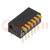 Switch: DIP-SWITCH; Poles number: 6; ON-OFF; 0.03A/30VDC; Pos: 2