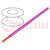 Leiding; H05V-K,LgY; koord; Cu; 0,35mm2; PVC; roze; 300V,500V; 200m