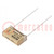Capacitor: paper; X1; 10nF; 440VAC; Pitch: 15.2mm; ±20%; THT; PME278