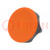 Knob; Ø: 45mm; Ext.thread: M8; 20mm; technopolymer PA; Cap: orange