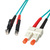 LEONI LWL-Kabel duplex 50/125µm OM3, R&M E2000 / Suhner SC, 1 m