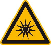 Modellbeispiel: Warnschild Warnung vor optischer Strahlung (Art. 21.1078)