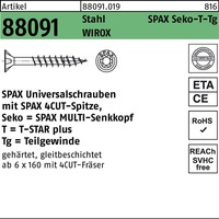 Schraube R 88091 SEKO/T-STAR TG 3x 35/23