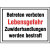 Betreten verboten Lebensgefahr Zuwiderhandlungen Hinweisschild, Alu, 60x40 cm