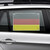 Set aus 2 PVC-Schildern Deutschlandflagge und Saugnäpfen, B x H: 45,0 x 30,0 cm