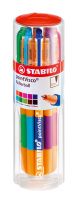 Tintenroller STABILO® pointVisco® Drum, Ausführung Mine: 0,5 mm, sortiert, Drum inkl. Aufhängelasche mit 10 Stiften
