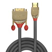 0,5M HDMI TO DVI CABLE, GOLD LINE