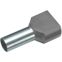 VOGT VERBINDUNGSTECHNIK 460612D - BOQUILLA DOBLE PARA CABLE (4 MM² X 12 MM, PARCIALMENTE AISLADO, GRIS, 100 UNIDADES)