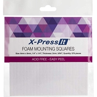 X-PRESS IT COPIC FOAM MOUNTING SQUARES .25" X.25 576/PKG-WHITE FTS6