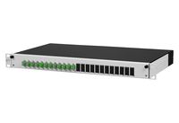 OpDAT slide Patchfeld splice 12xLC-Duplex APC OS2