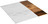 Platte Tupelo ohne Rand; 28.5x28x1 cm (LxBxH); weiß/braun; rechteckig; 6 Stk/Pck