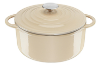 Tefal LOV E25904 Gusseisen Kochtopf 25cm beige, E25904