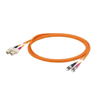 Weidmüller IE-FM6Z2VO0002MST0SD0X Glasvezel kabel 2 m SC ST OM1 Oranje