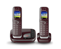 Panasonic KX-TGJ322 Téléphone DECT Identification de l'appelant Rouge
