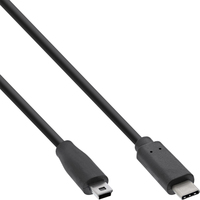 InLine 35751 USB-kabel 1 m USB 2.0 USB C Mini-USB B Zwart
