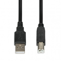 iBox IKU2D kabel USB 3 m USB 2.0 USB A USB B Czarny