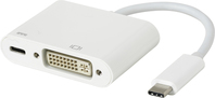 eSTUFF USB-C DVI Charging Adapter USB 3.2 Gen 1 (3.1 Gen 1) Type-C 5000 Mbit/s Wit