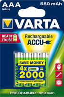 Varta Ready2Use HR03 4pcs Batteria ricaricabile Mini Stilo AAA Nichel-Metallo Idruro (NiMH)