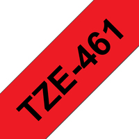 Brother TZE-461 labelprinter-tape Zwart op rood