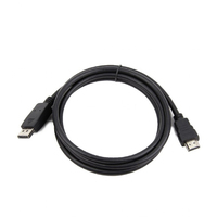 Gembird CC-DP-HDMI-10M adaptador de cable de vídeo HDMI tipo A (Estándar) DisplayPort Negro