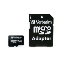 Verbatim microSD 2GB with adapter 2 Go