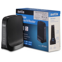 Inter-Tech WF2420 router inalámbrico Gigabit Ethernet Banda única (2,4 GHz) Negro