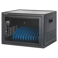 Manhattan Laadkast/laadtrolley USB-C 65W voor 12 laptops (tot 16"), geschikt voor laptops, iPads, MacBooks, Chromebooks en andere USB-C apparaten, vakken 395x290x32.5 mm, USB-C ...