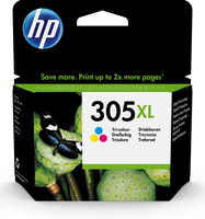 HP Cartouche d’encre trois couleurs 305XL grande capacité authentique