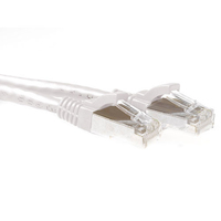 ACT FB6400 netwerkkabel Wit 0,5 m Cat6a S/FTP (S-STP)
