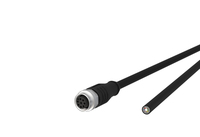 METZ CONNECT 142MHA20010 Sensor-/Aktuatorkabel 1 m M12 Schwarz