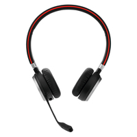 Jabra Evolve 65 MS Stereo Zestaw słuchawkowy Przewodowy i Bezprzewodowy Opaska na głowę Biuro/centrum telefoniczne Micro-USB Bluetooth Czarny