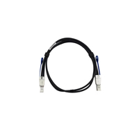 BlueOptics CAB-SAS10M-8644-BL InfiniBand/fibre optic cable 1 m MiniSAS-HD (SFF-8644) Schwarz, Silber