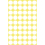 Avery Gekleurde Markeringspunten, wit, Ø 12,0 mm, permanent klevend