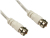 Cables Direct F M/M, 2m coaxial cable White