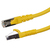 Videk Cat6A Booted LSZH 10g S/FTP RJ45 Patch Cable Yellow 20Mtr