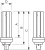 Philips MASTER PL-T 2 Pin ampoule fluorescente 18 W GX24d-2 Blanc chaud