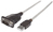 Manhattan 151801 seriële kabel Zilver 0,45 m USB A Serial/COM/RS232/DB9