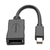 Tripp Lite P139-06N-DP4K6B Keyspan Mini DisplayPort to DisplayPort Adapter, 4K 60 Hz, Black (M/F), 6-in. (15.24 cm)