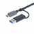 StarTech.com USB 3.0 Multikartenleser, SD/microSD/CF, Mobiler USB 5Gbps Kartenadapter, Externer USB-C Kartenleser mit angeschlossenem USB-A Adapter - Funktioniert mit jedem Betr...