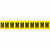 Brady 3430-M self-adhesive label Rectangle Removable Black, Yellow 10 pc(s)
