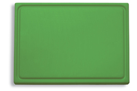 Dick Kunststoff-Schneidbrett mit Saftrille, grün, 53 x 32,5 x 1,8 cm