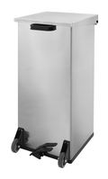 Mobiler Treteimer Carro-Kick 110 Liter - Aluminium oder Edelstahl