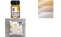 Marabu Peinture pour tissu "Textil Metallic", 15 ml, argent (57202369)