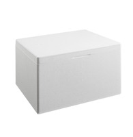 Styroporbox Kühlbox Isolierbox 520x320x360mm, inkl. Deckel, Einwegbox, 60,0 Liter, Weiß, 2 Stück