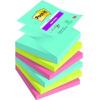 Karteczki samoprzylepne Post-it® Super Sticky Z-Notes, COSMIC, 76x76mm, 6x90 kart.