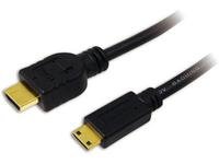 LogiLink HDMI-Kabel Ethernet A -> mini St/St 1.00m sw