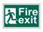 Fire Exit Man Running Left - PVC Sign 300 x 200mm